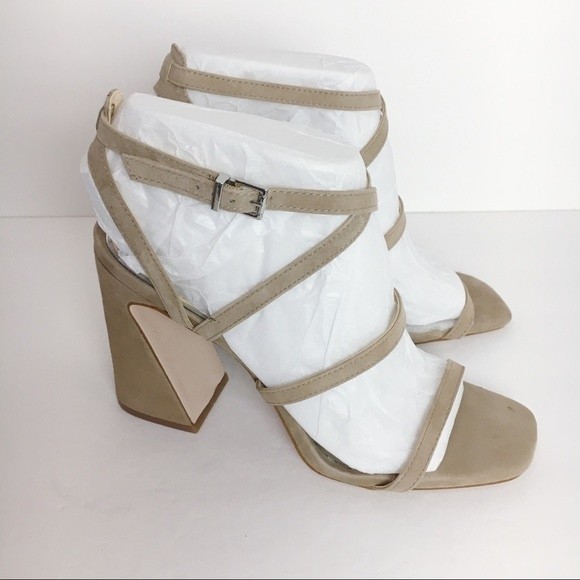 NEW Jessica Simpson Womens Size 10 Raymie Strappy Leather Sandal Heels Shoes - Picture 2 of 12